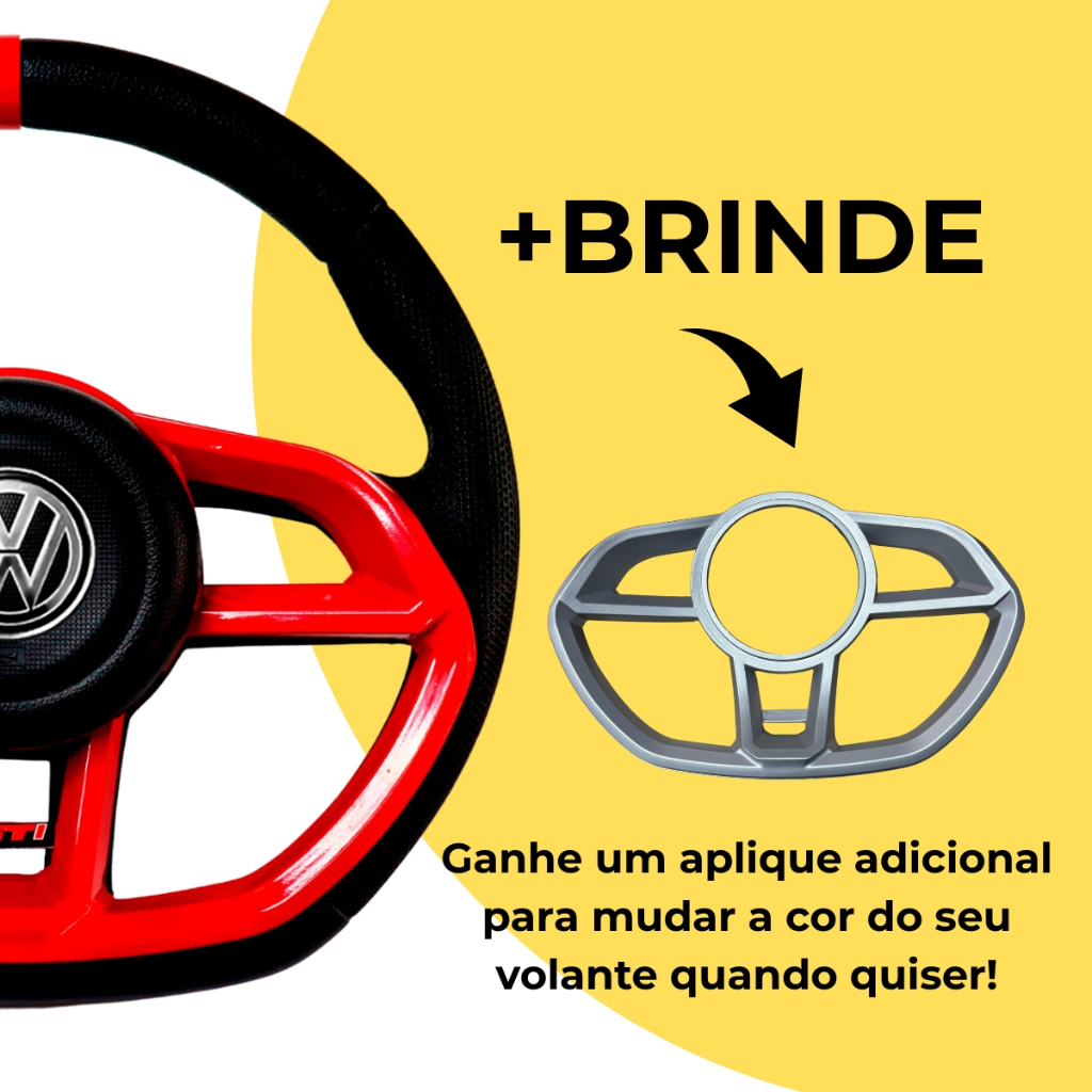 Volante Volkswagen Gol G5 G6 Saveiro Polo Voyage Fox Golf