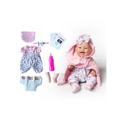 Boneca Realista Bebe Reborn Com Itens Inclusos 100% Silicone Pode Dar Banho Faz Xixi