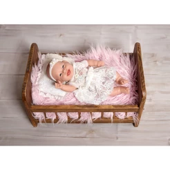 Bebe Reborn Boneca Realista Com Varios Itens Inclusos Vinil de Silicone Faz Xixi Promoção