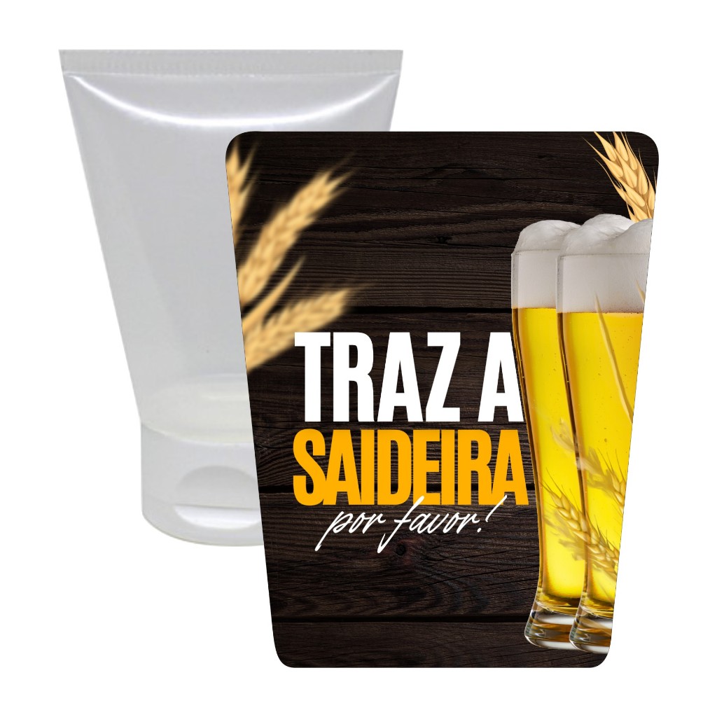 Bisnaga 30ml + Adesivo Boteco VÁRIAS CORES - Lembrancinha Festa Brigadeiro Álcool Gel