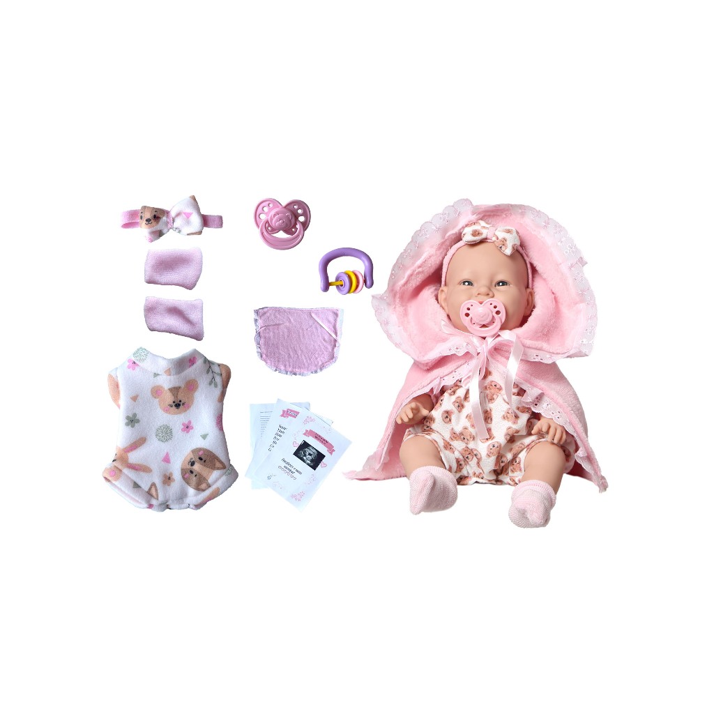 Boneca Realista Bebe Reborn Silicone Com Itens Inclusos Pode Dar Banho Recem Nascida · foto 2