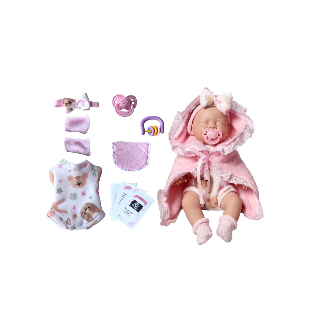 Bebe Reborn Boneca Realista 100% Silicone Com Itens Inclusos Pode Dar Banho Promoção