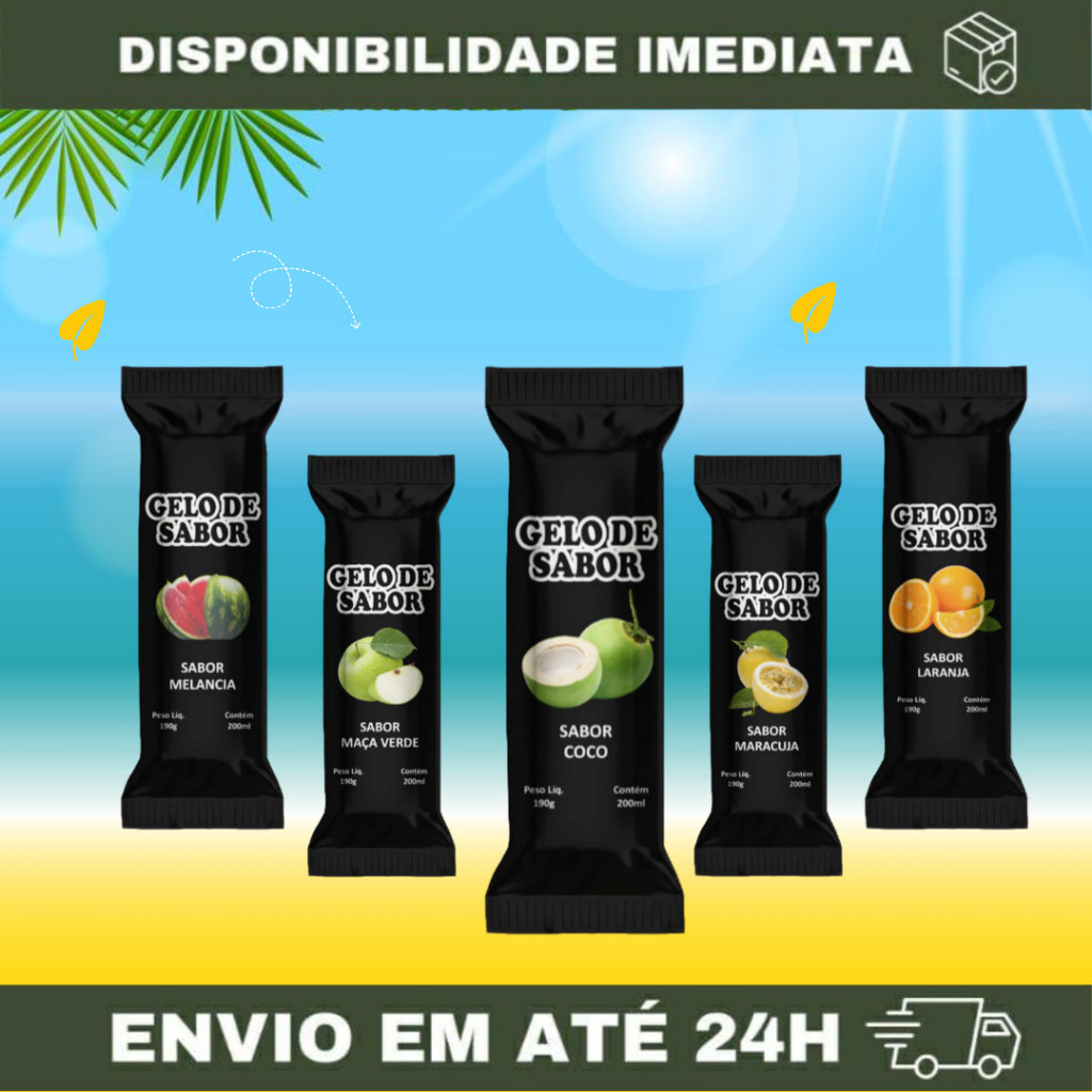 Embalagens para Gelo Saborizado: Onde Comprar | BuscaProdutos