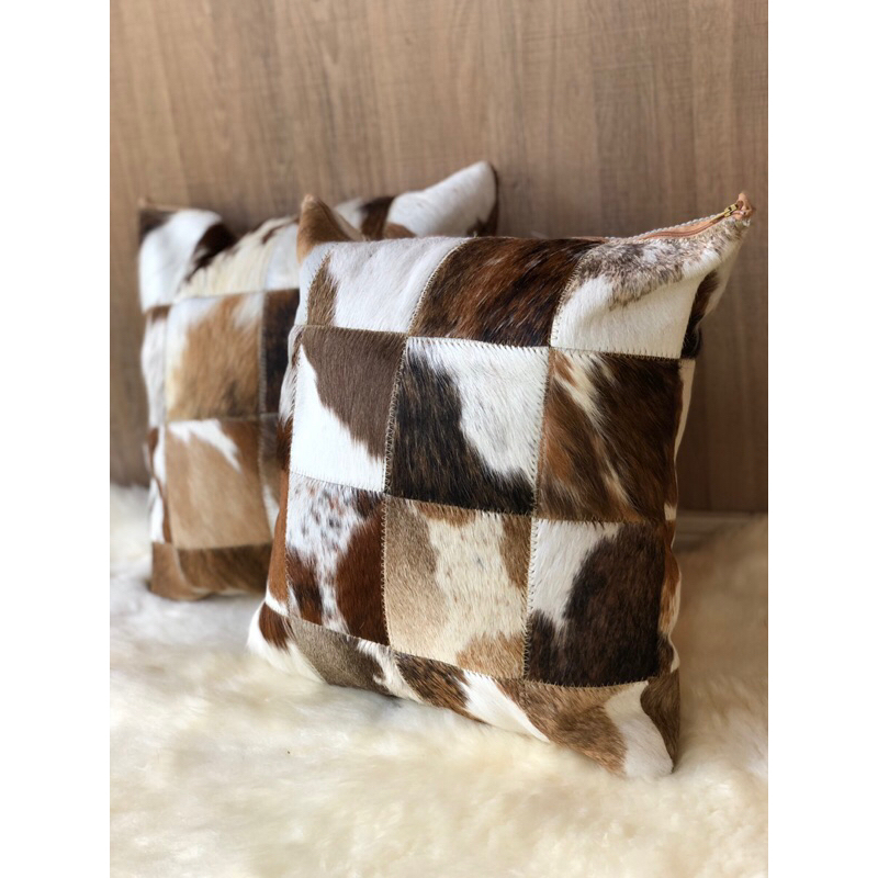 Almofadas Em Couro Legítimo + BRINDE! -Aqui No Sul em Oferta na Shopee