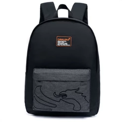 Mochila Cavalera Unissex Preta Resistente Espaçosa 20L Escolar Casual