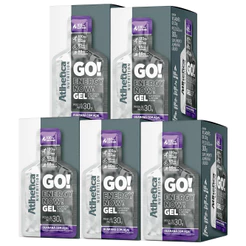 Kit 5 Displays Go! Energy Now Gel Atlhetica - 50 Sachês 30g Suplemento Energético com Cafeína