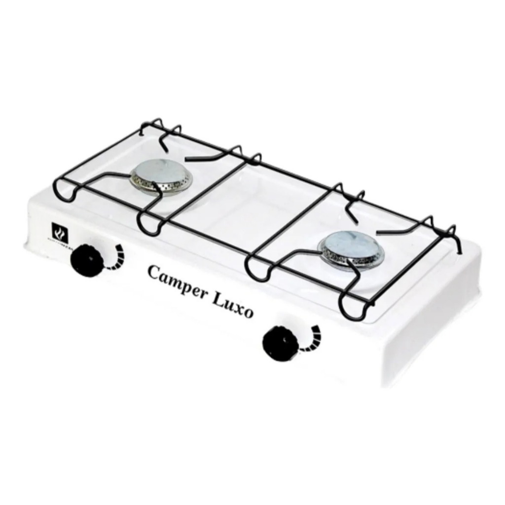 Fogão 2 Bocas Camper Luxo Branco - Suzan
