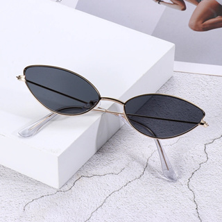 Óculos de Sol Feminino Masculino Unissex Retrô Preto triângulo em Oferta na Shopee