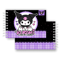 Livro Para Colorir Kuromi 50 Imagens Capa Dura