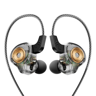 Fones de ouvido esportivos para corrida com controle de linha e microfone Qkz Ak6 Ultra G…
