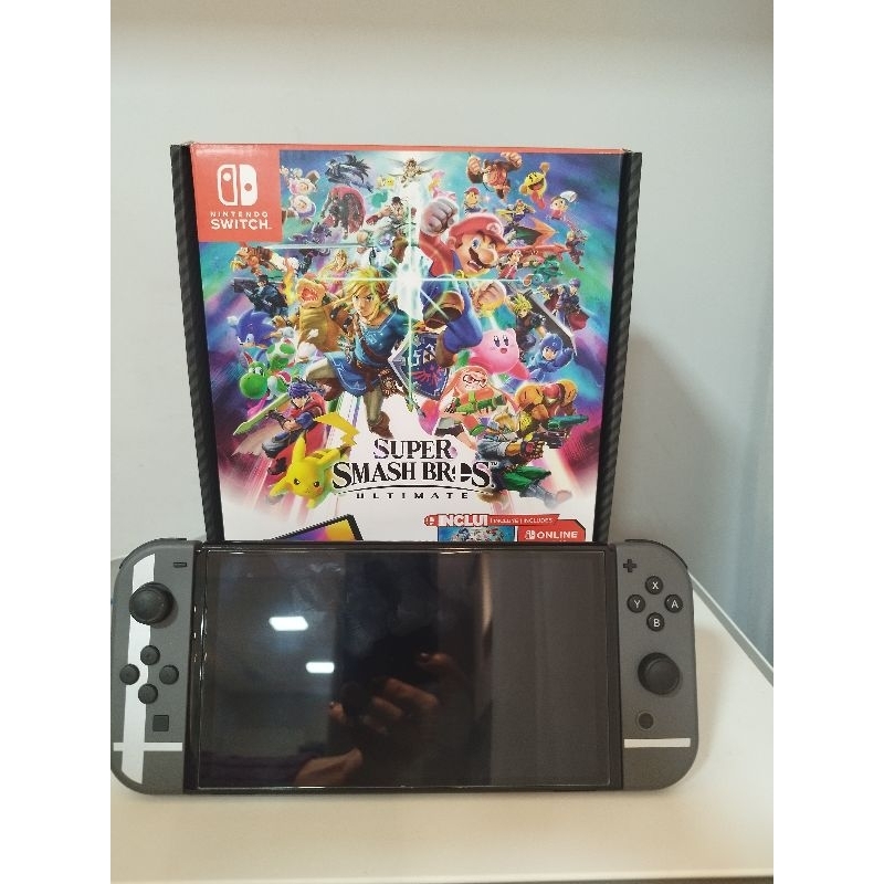 Nintendo Switch OLED Desbloqueado, Versão Smash Bros - 10 Jogos Digitais  Clássicos da Nintendo + Loja para Baixar Jogos