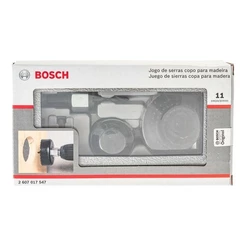 Jogo De Serras Copo Bosch Para Madeira com 11 Pcs