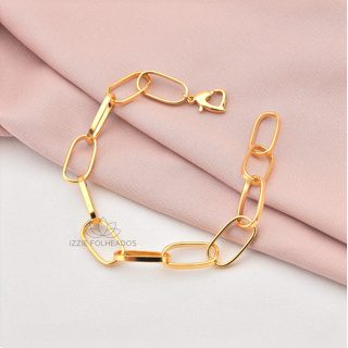 Pulseira Feminina Folheada de Ouro 18k Semi joia Luxo com Caixinha Para Presente em Oferta na Shopee