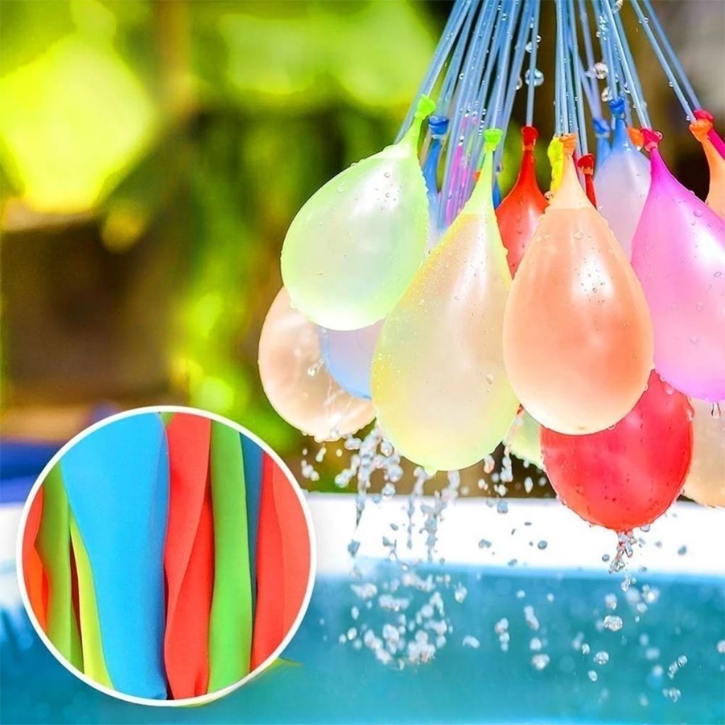 Balão De Água Guerra De Bexiga 222 Balões Dágua Bexiga Guerra Enche Fácil Gincana Festa