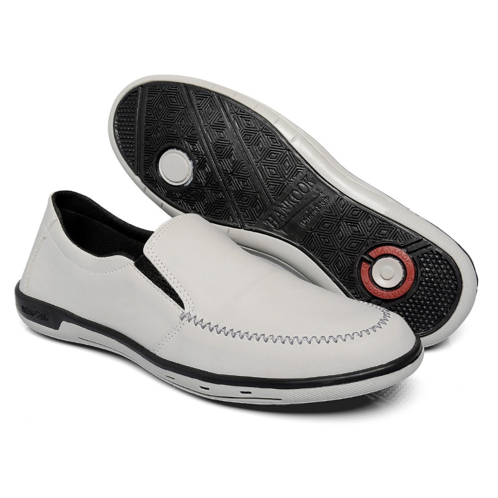 Sapato Mocassim Masculino Casual Slip On Confortável Leve Macio Antiderrapante Calce Fácil