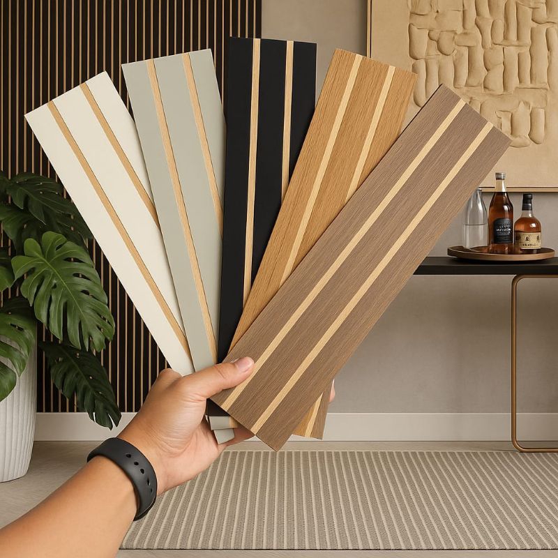 Kit Até 35 Placas Revestimento Ripado Para Parede 45x11cm em Oferta na Shopee