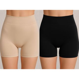 Kit 1 a 5 Short Anagua Segunda Pele Feminino C Cós Alto Segunda Pele Tipo Calcinha Boxer bermuda Feminina Com Compressão em Oferta na Shopee