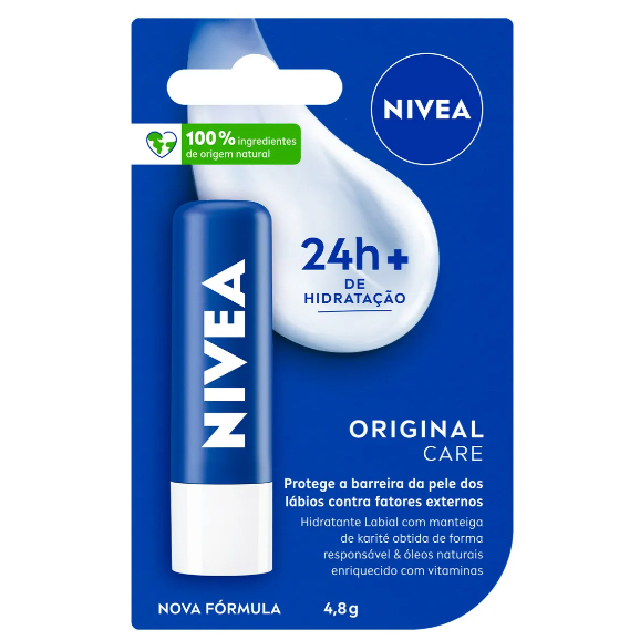 Protetor Labial Nivea Essential Care 4,8G em Oferta na Shopee