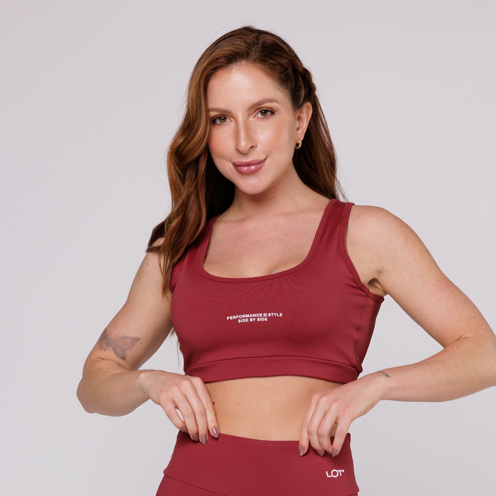 Top Fitness Feminino Costas Abertas Poliamida Premium Coleção Pace Up