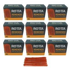Kit C/ 10 Cx - Refil Pneu Remendo Macarrão 60 Unid - Rotta