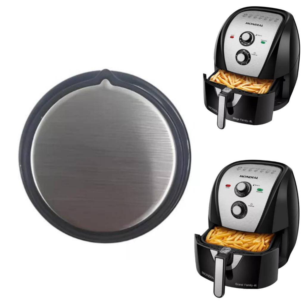 Botão Airfryer Mondial Afn-60 Afn-80 Preto Original