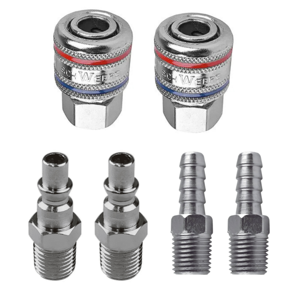 Kit Engate Rapido Ar Comprimido 1/4 Pneumatico Compressor em Oferta na Shopee