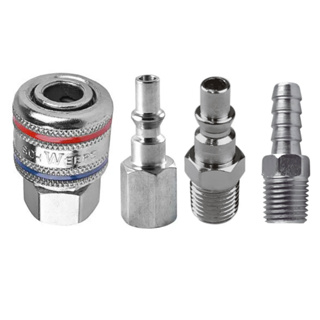 Kit Engate Rápido 1/4 C/ 4 Peças P/ Compressor De Ar Conectores em Oferta na Shopee