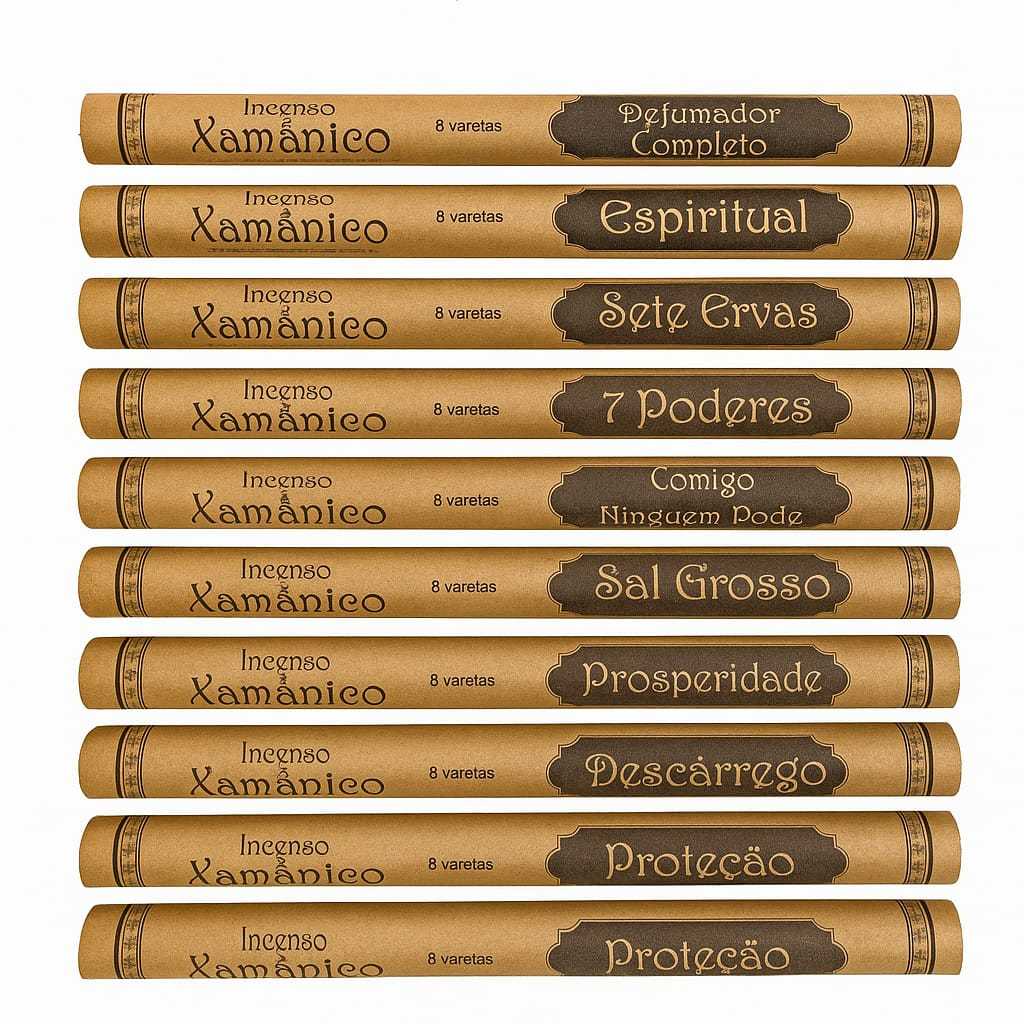 Incenso Indiano Flute Xamânico Rolinho Longa Duração