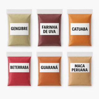 Kit Super Energético Pré Treino Natural Beterraba Uva Guaraná Gengibre em Oferta na Shopee