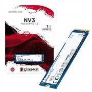 SSD Kingston NV3, 1 TB, M.2 2280, PCIe 4.0 x4, NVMe, Leitura: 6000 MB/s, Gravação: 4000 MB/s, Azul - SNV3S