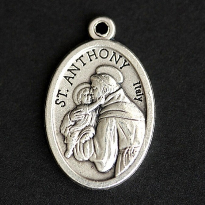 Medalha Italiana Santo Antônio São Francisco Dupla Face em Oferta na Shopee