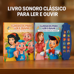 Livro Sonoro Infantil Clássicos para Ler e Ouvir Blu Editora!