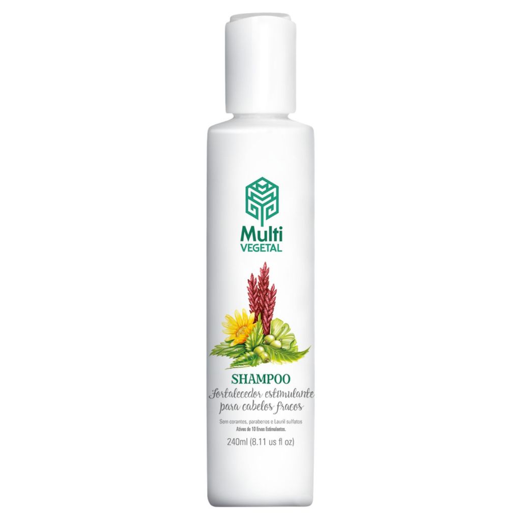 Shampoo Natural de Ervas Estimulantes – Fortalecimento – 240ml - Multi Vegetal
