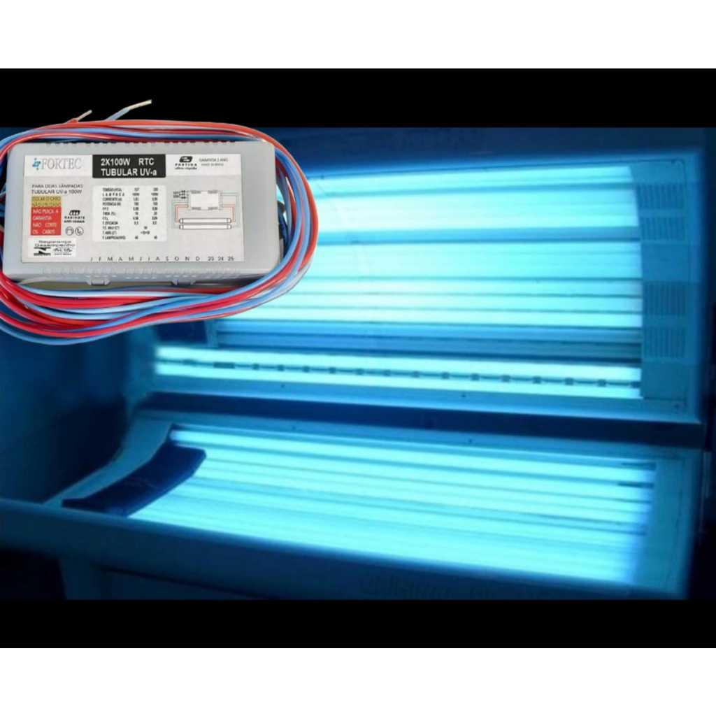 REATOR  ELETRONICO 2X100W UV LAMPADA