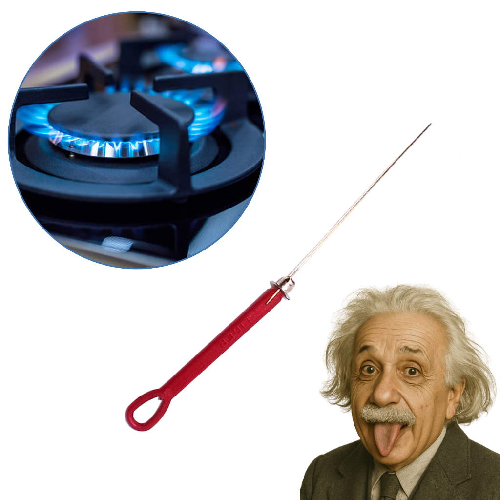 Kit 50 Agulha de limpeza multifuncional Para Boca Fogão Forno Chama Cozinha Desobstrução Higiene