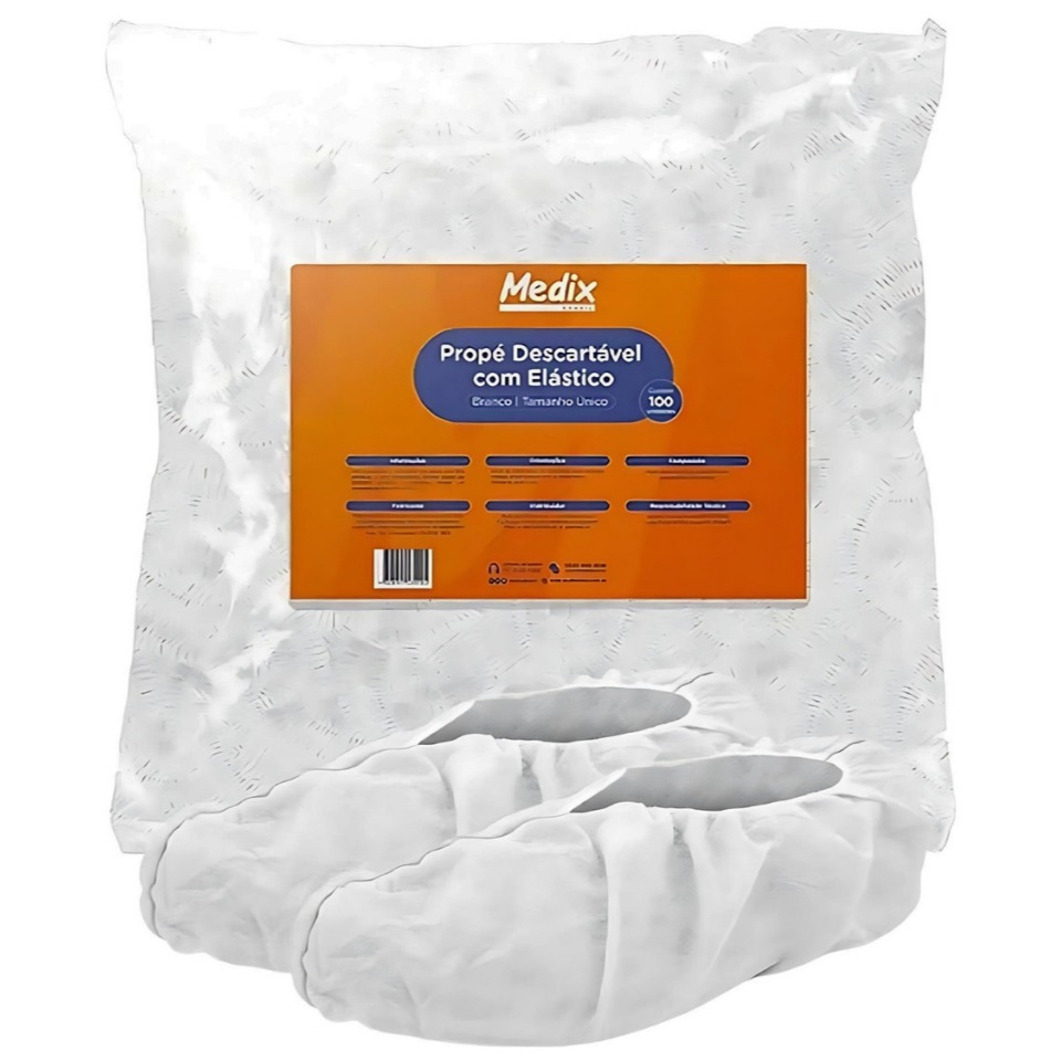 Protetor de Sapato (Prope) Descartável Medix – 100 Unidades | Higiênico e Resistente