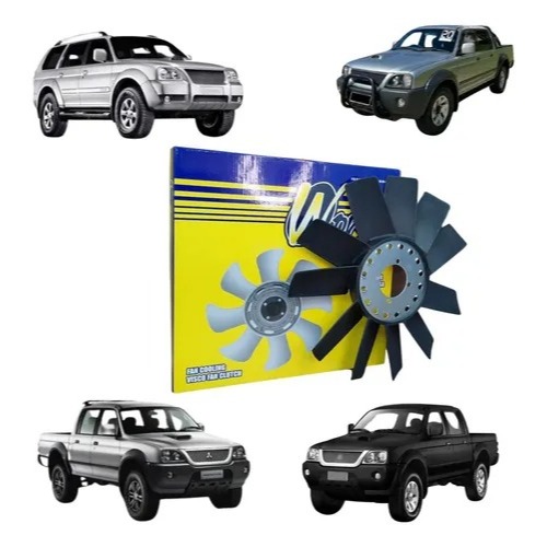 Hélice Ventoinha Radiador L200 2.5 Hpe Sport Outdoor 11 Pás em Oferta na Shopee