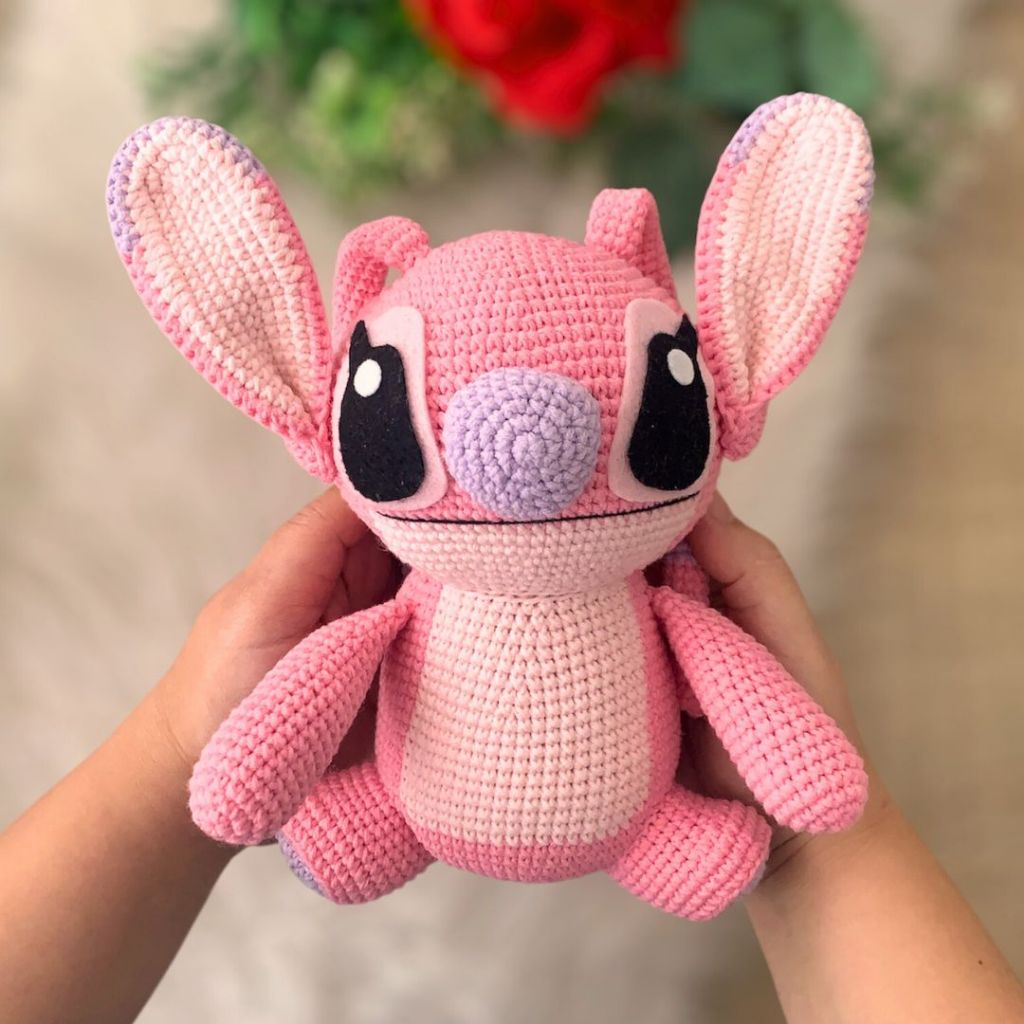 Angel Stitch Boneco Amigurumi Personagem De Lilo & Stitch
