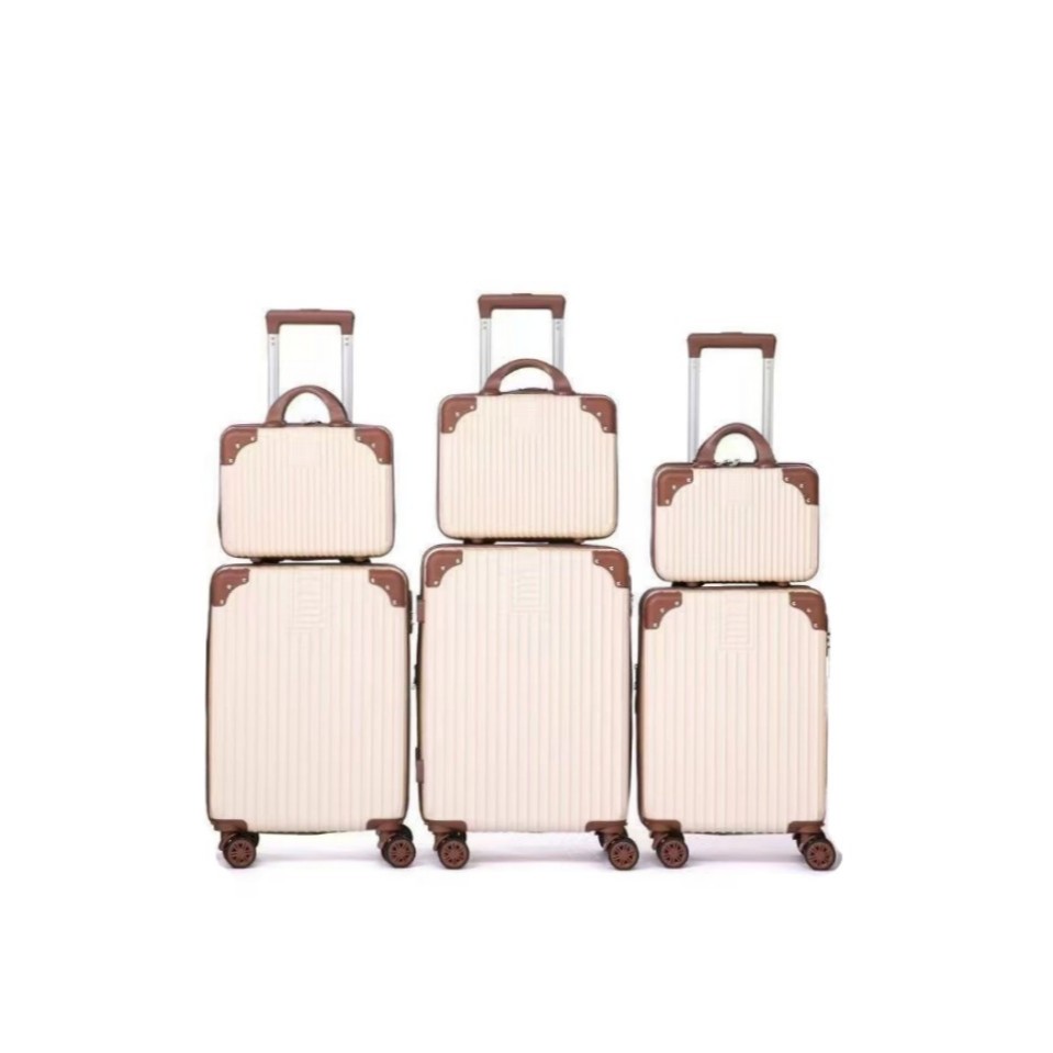 Conjunto 3 Mala Bordo Viagem 3 Frasqueira Nacional Internacional ,4 Rodas Duplas 360º Trava  Encaixe , Cadeado, Extensor