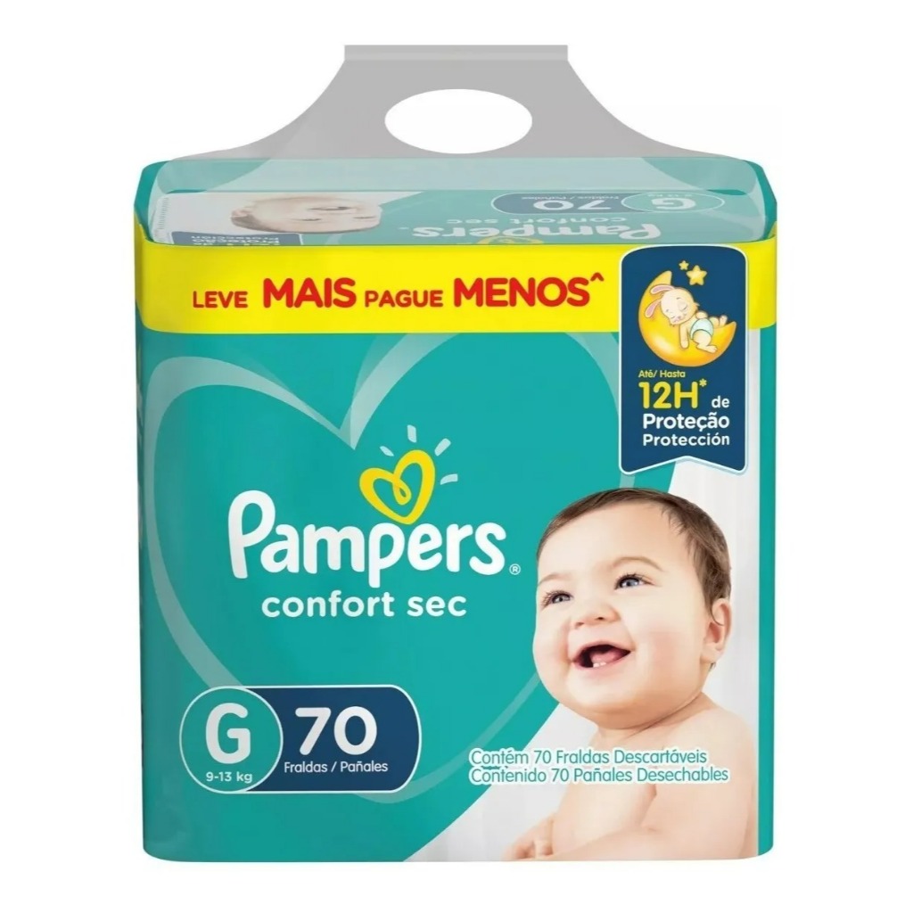 FRALDA PAMPERS CS GIGA G 70PADSX2IT