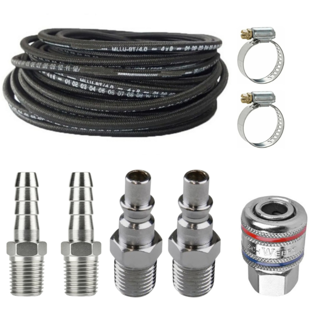 Kit Mangueira Ar C/ Engate Rápido Compressor + Pinos Machos em Oferta na Shopee