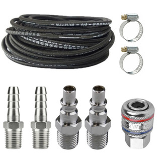 Kit Mangueira Ar C/ Engate Rápido Compressor + Pinos Machos