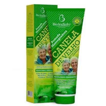 POMADA MASSAGEADORA CANELA DE VELHO+SEBO DE CARNEIRO 150G BIO INSTINTO