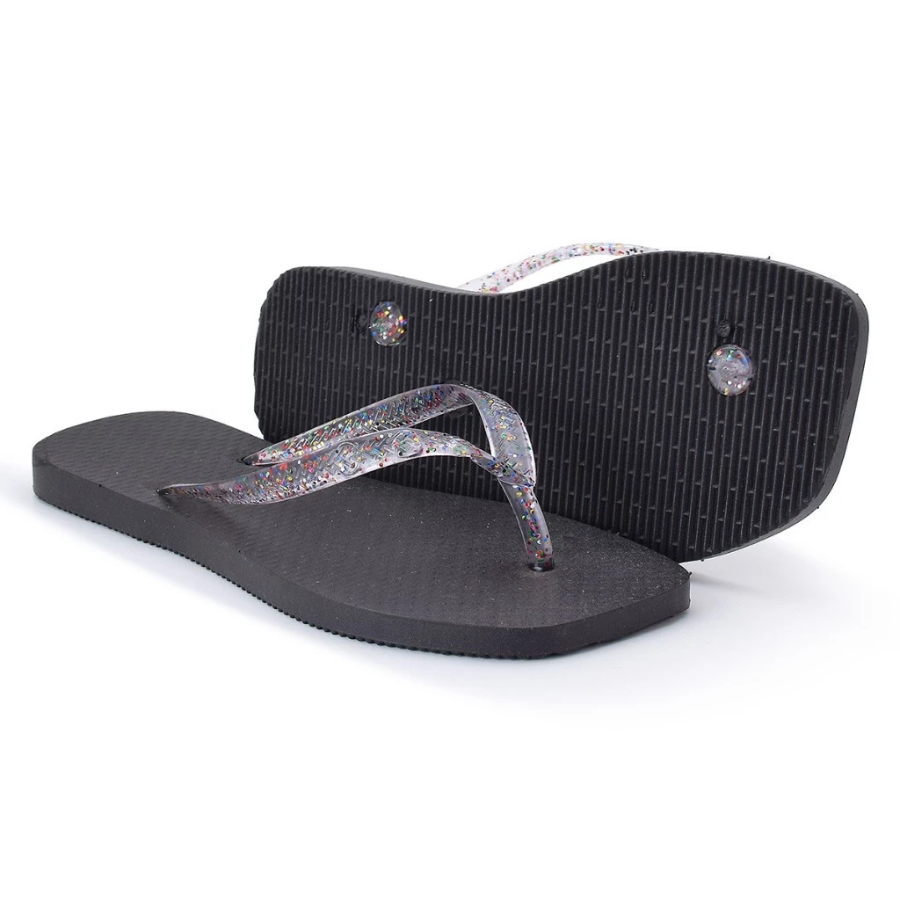 Sandália Chinelo Feminino com Glitter – Confortável, Leve e Charmosa do 33 ao 40