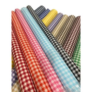 50cm Tecido 100% Poliéster Xadrez Larg 1,40m – Largura 1,40m em Oferta na Shopee