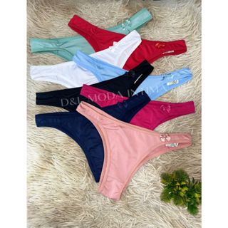 Kit 5 Calcinhas Tanga Conforto Calcinha Feminina Confortável com Laço em Oferta na Shopee