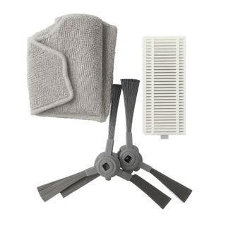 Kit Peças Reposição Robô Aspirador AMG-R2 – Escovas Laterais + Filtro HEPA + Pano Mop Microfibra
