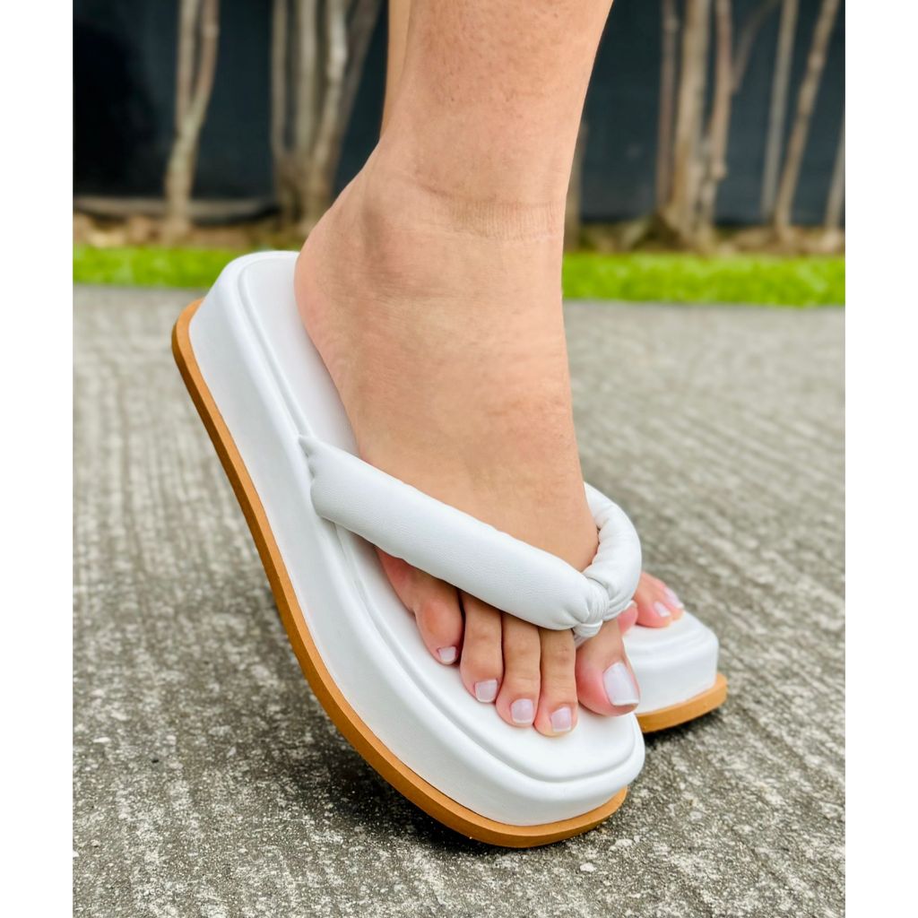 Sandália Chinelo Tamanco Feminino Baixo Leve Confortável Acolchoado Confy