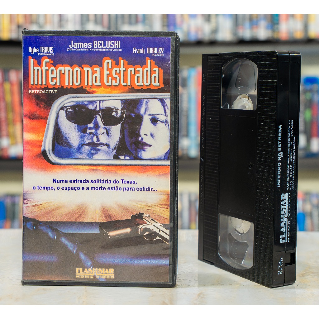 VHS Inferno Na Estrada - LEGENDADO - James Belushi  - Original - Fita de Vídeo Filme - Suspense Policial