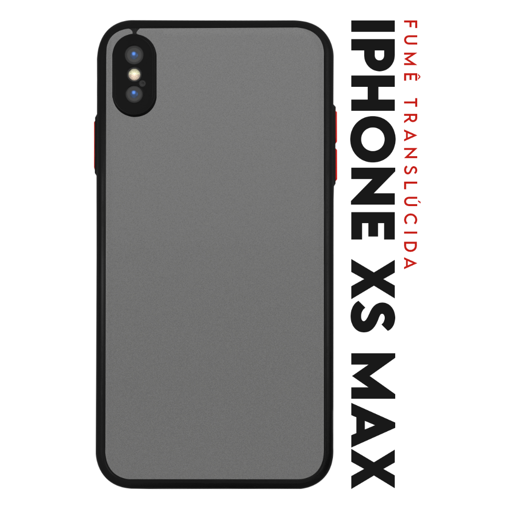 Case Capinha Case Anti Impacto Space Acrílico Fumê Protetora para IPhone XS MAX tela 6.5 pol